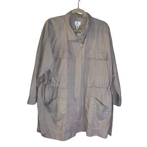 B New York Womens Lagenlook Oversized Jacket Size M NEW Minimalist 90s Cinched